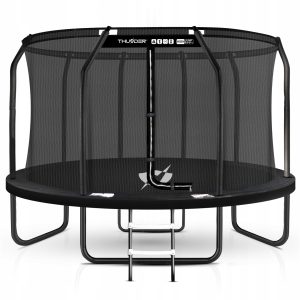 Trampolina ogrodowa 14ft 427CM mata do skakania dla dzieci drabinka Thunder
